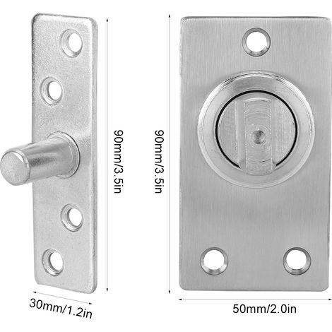Drehgelenk aus Aluminium – Kugelgelenk für Drehtüren – Edelstahl – 360°-Drehung – Maximale Traglast 180 kg (1/5)