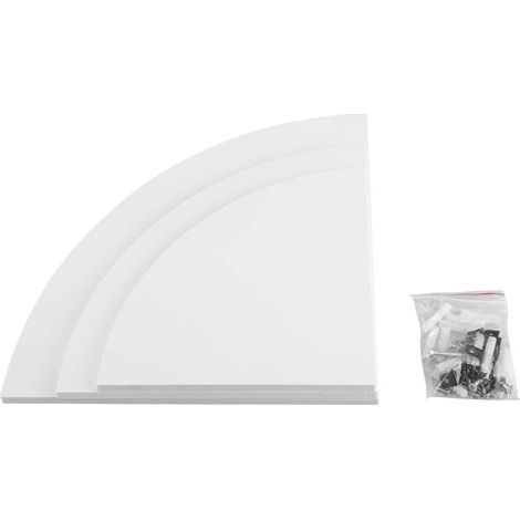 Corner shelf, Floating Corner Shelf Wall Shelves Storage Shelves Storage Rack Home Furniture Office Decor 3Pcs (1/5)