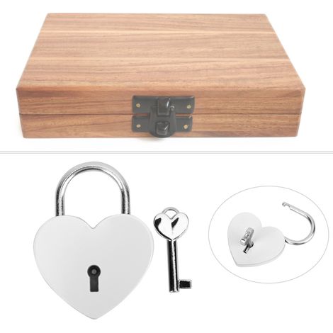 Cadenas Décoratif en Métal Coloré pour Scrapbooking et Projets DIY - 45x59mm Blanc avec Clé (1/3)