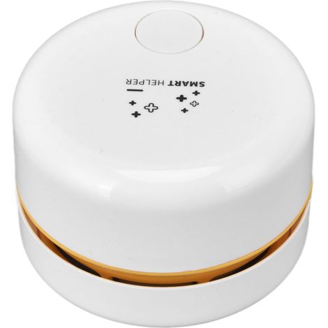 Aspirateur de bureau mini USB rechargeable, balai automatique pour poussière de table, batterie 18650 600mAh, blanc (1/5)