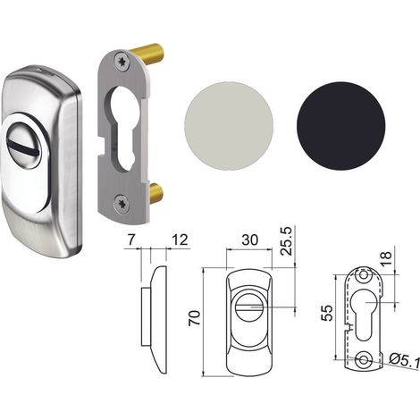 DEFENDER PER CILINDRO SAGOMATO ACCIAIO INOX SATINATO SG15 DISEC