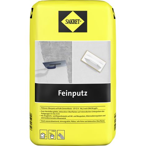 SAKRET Feinputz 25 kg Sack Naturweiß Putze