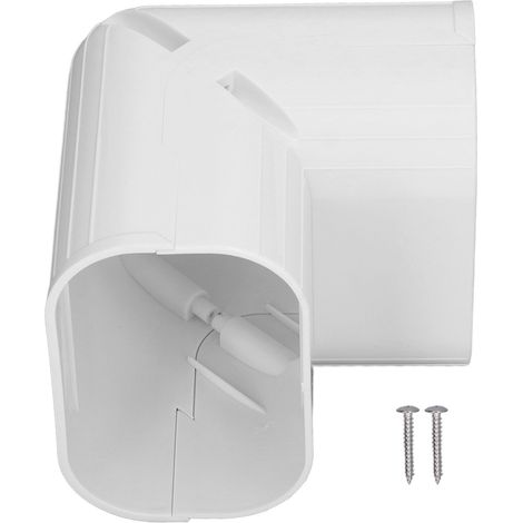 Kit de protection décorative pour tube de climatisation, coude vertical pour tuyau de split, habillage PVC pour gaine de 5 à 10 HP (1/5)