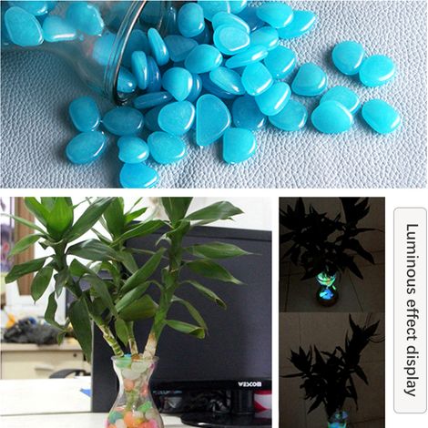 Galets Lumineux pour Décorations (100 Pièces) - Résine - Diamètre 2.3cm - Multicolores pour Aquarium, Jardin Zen, Extérieur/Intérieur (1/4)