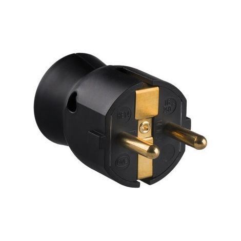 LEGRAND 050177 Spina 2P + TT 16A senza diritto nero