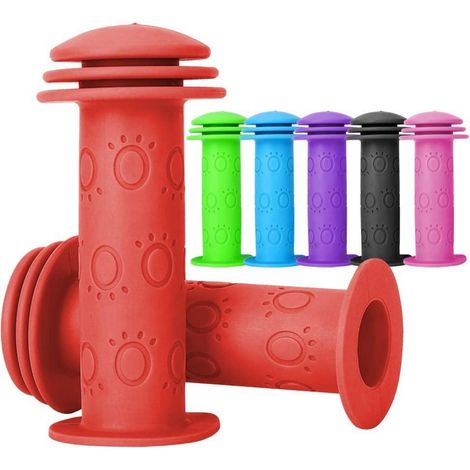 Poignées de vélo enfant 22mm, 105mm, Antichoc, Antidérapant, TPR, pour Vélo, Trottinette, Tricycle (1/5)