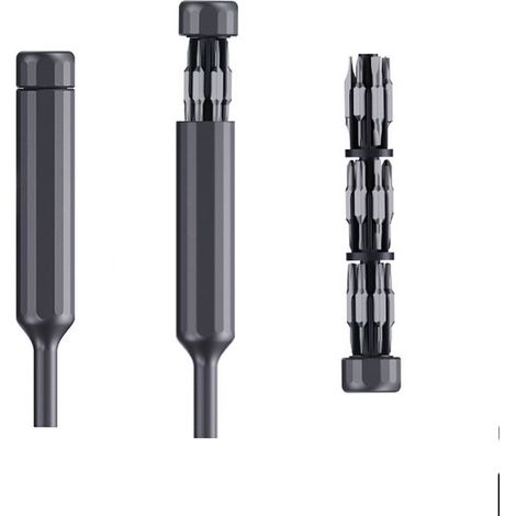 Juego destornilladores 27 1, mini destornillador forma bolígrafo almacenamiento integrado, magnético puntas, portátiles pequeñas reparaciones (1/4)