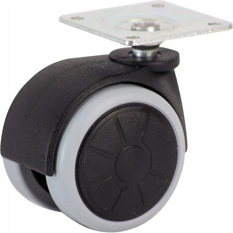 Ruota per mobili con piastra da 50 mm 50 kg per pannelli senza freno