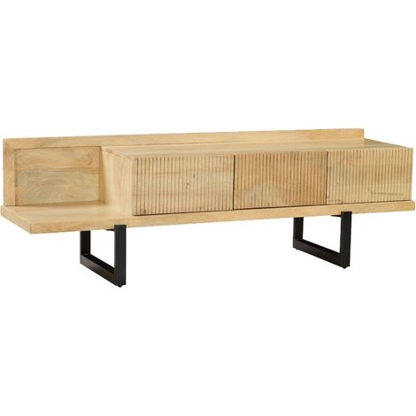 Meuble TV en bois de manguier Iskiel (1/5)