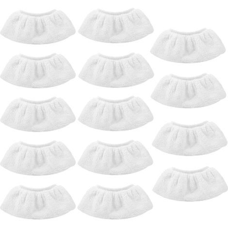 14 Pack Microfiber Hand Steam Cleaner Cloths Machine Washable Replacement Cloths Suitable for Most Steam Cleaners (1/5)