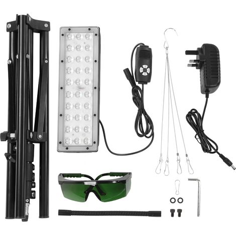 Lampe Thérapie Lumière Rouge Toivize 90W 90 LED 660nm 850nm Support Réglable Aluminium Soulagement Douleurs Musculaire Circulation Sanguine Récupération Sportif Domicile (1/5)