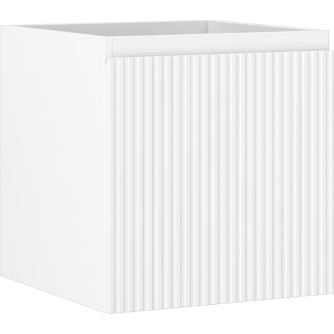 Mexen Rivel Badezimmerunterschrank 45 cm, 1 Schublade, geriffelt, weiß matt - 91A20-04547-1-BF01 (1/5)