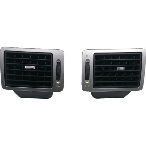 8231CS convient pour la grille d'aération centrale du tableau de bord Peugeot 307, panneau de ventilation d'air chaud argenté, garniture de grille d'aération centrale, argent. (1/4)