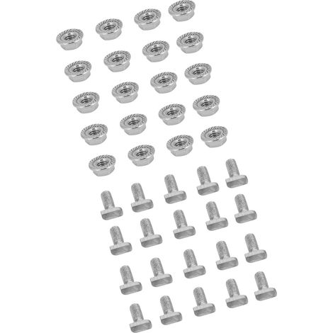Befestigungsschrauben [20 Sets] M6 Edelstahl 304 mit Flanschmuttern für Gewächshäuser und Heimwerkerzubehör (1/5)