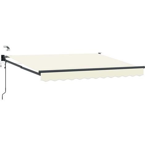 Store banne électrique rétractable, beige, 2,5 x 2 mètres (1/5)