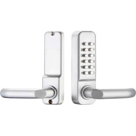 Poignée à code Serrure à code mécanique étanche, combinaison de code à 1 à 11 chiffres Mot de passe de sécurité Serrure codée Serrure de porte à combinaison mécanique sans clé pour porte de bureau en (1/4)