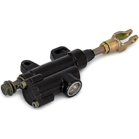 Maître-cylindre de frein hydraulique arrière pour moto tout-terrain, quad et motocross 50cc, 70cc, 110cc, 125cc, 150cc et 250cc - Noir