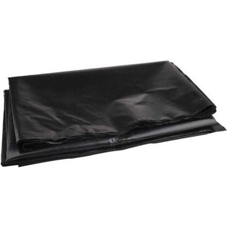 Bâche de bassin 3m x 3m bâche de bassin noire pour bassins à poissons, ruisseaux, fontaines et jardins d'eau (2 × 3 m) (1/4)
