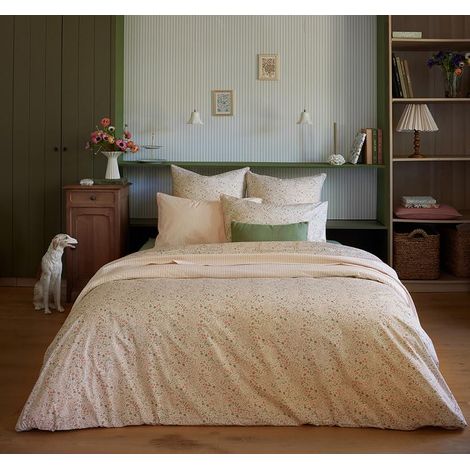 Housse de Couette imprimée en Percale de Coton, Cottage, 240 x 220 cm (1/5)