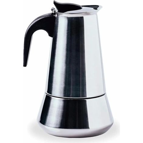 Cafetera lacor Acero inoxidable 1 litro 4 tazas