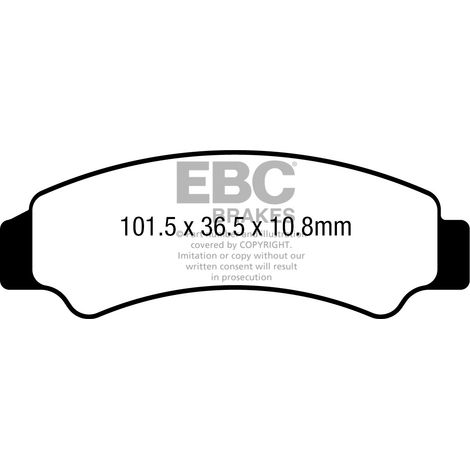 EBC FA726R Bremsbeläge (Satz für 1 Bremsscheibe)