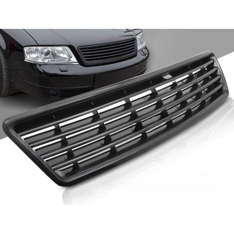 Grille de calandre en ABS pour Audi A6 C5 de 1997 a 2001 look Sport Noir-41427695 (1/5)