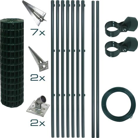 Schweißgitterzaun Komplettset 1,0 x 10m Zaunset Gartenzaun Einschlaghülsen Zaun (1/5)