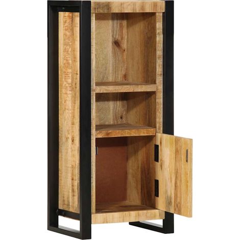 Maison Exclusive - Mobiletto da Bagno 40x30x90 cm Legno Massello Mango Grezzo (1/5)