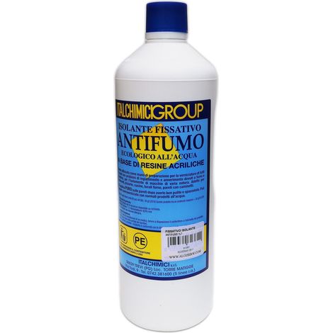 Italchimici 1lt isolante fissativo antifumo ecologico a base di resine acriliche (1/3)