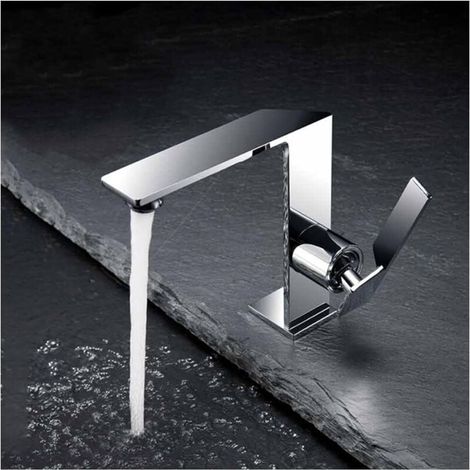 Grifo de baño, grifo mezclador para lavabo, grifo de baño de latón, grifo mezclador para baño - Cromo (1/4)