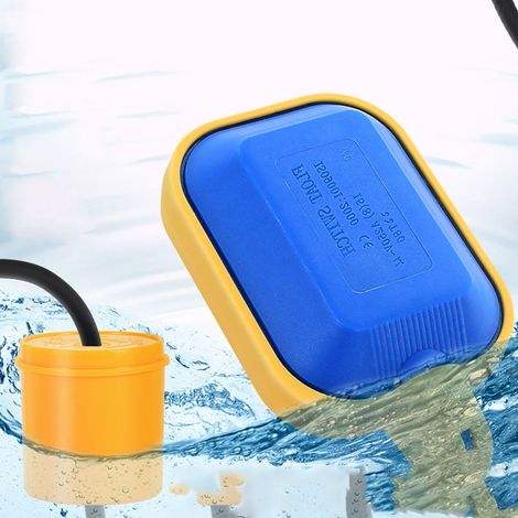 Contrôleur de niveau à flotteur, câble de 3 m, 500 W, interrupteur à flotteur automatique sensible pour baignoire, 220 V (1/5)