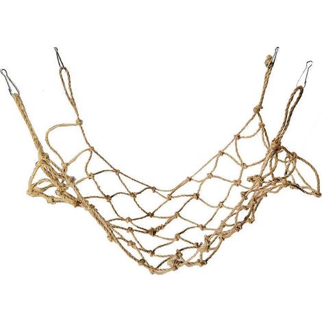 Petit jouet pour animaux de compagnie, perchoir en filet, balançoire en corde de chanvre pour hamster et écureuil ( ) (1/4)