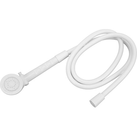 Pommeau de douche à main avec flexible 1,5m, débit 2,5-5GPM, portable pour camping-car, caravane, bateau, kit complet (1/5)
