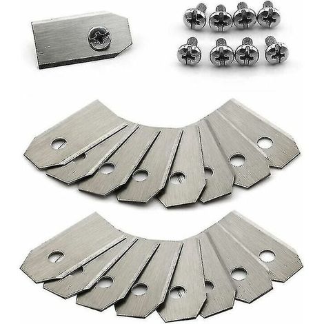 Hoja de cuchillo de titanio de 30 piezas para Husqvarna Automower, Gardena, Meec Silver... DEBUNS (1/5)
