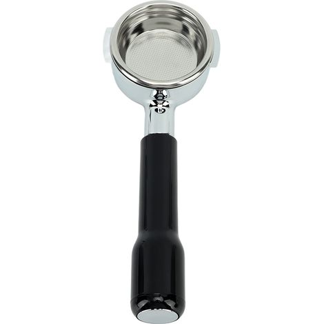 Porte-Filtre Café Expresso Sans Fond 58mm, Plastique Noir, avec Panier-Filtre Amovible, Compatible Machine à Expresso, Extraction Haute Pression, pour Barista Domicile (1/5)