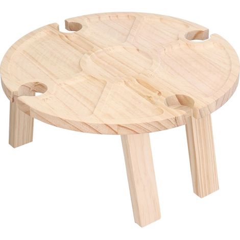 Table de pique-nique pliable et stable avec compartiments, idéale pour le jardin, les voyages et le camping. (1/4)