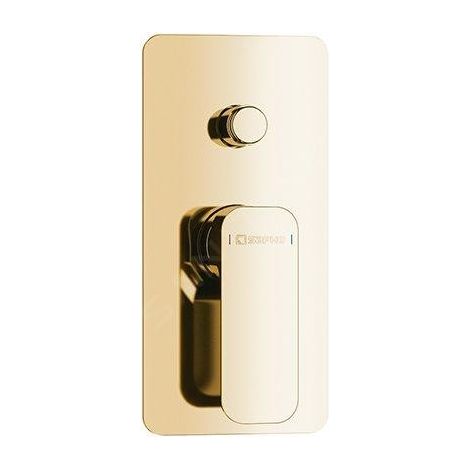 Sapho Spy - Mitigeur de douche encastré avec corps, pour 2 appareils, or PY42/17 (1/2)