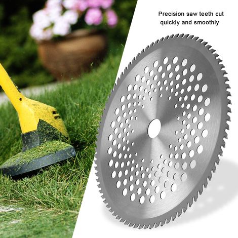 Disque de coupe professionnel à dents en acier de 10 pouces pour débroussailleuse (80 dents) (1/5)