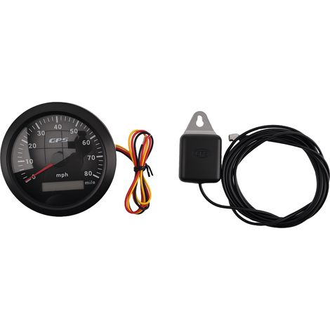 85mm Digital GPS Speedometer Gauge 0-80MPH 7 Colors For Car Boat Motorcycle (1/5)