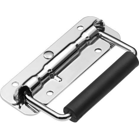 2PCS Poignées de Caisse Pliantes en Acier Inoxydable 110 X 41mm,Argenté (1/5)