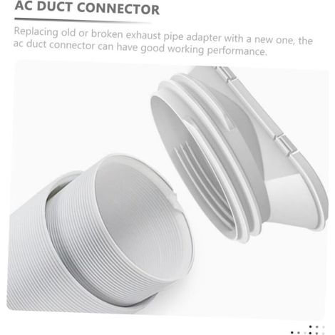 ZVD 1 pièce Raccord de tuyau de climatisation, adaptateur de conduit d'air, grille de ventilation de climatisation (1/3)