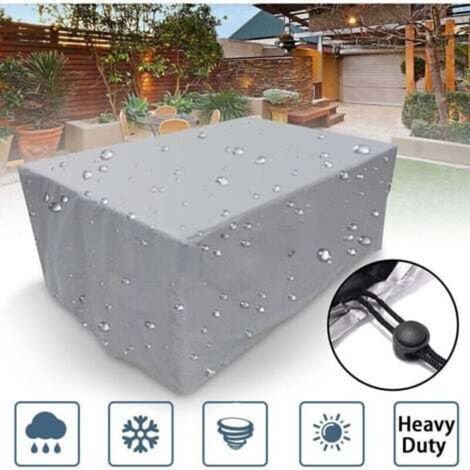 Housse de protection rectangulaire pour meubles de jardin – TRIMEC – 90 x 90 x 90 cm, polyester imperméable et anti-UV (1/5)