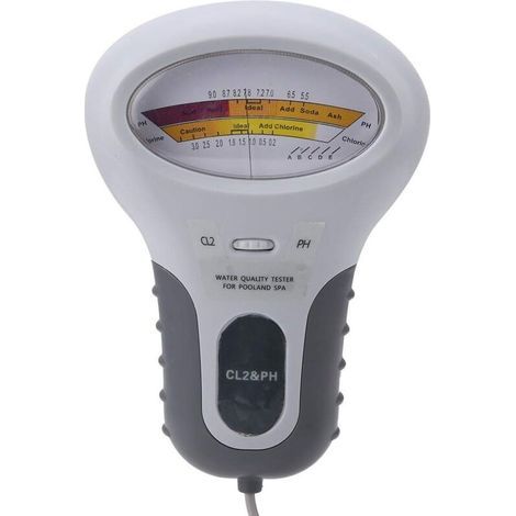 Digitales Chlor- und pH-Messgerät CL2 – Präzise Messung mit Sonde – Für Schwimmbäder und Whirlpools – Multifunktions-LCD-Display (1/5)
