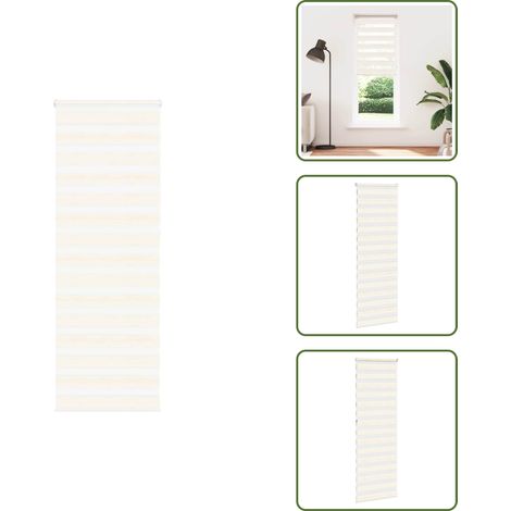 vidaXL Zebrarollo Marmorbeige 85x230 cm Stoffbreite 80,9 cm Polyester (1/5)