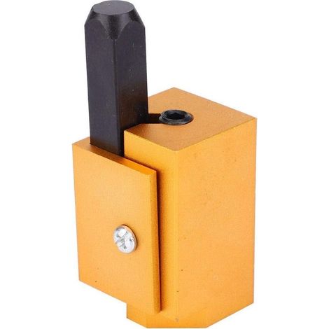 Ciseau angle alliage aluminium – carré emboîté – charnière porte / serrure – DIY – Hilitand (1/5)