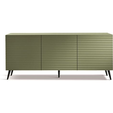 Madia 180 cm in legno Verde 3 ante - ARISA 5 piedini (1/2)