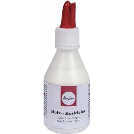 Colle à bois et liège - Rayher - 100 ml - Adhérence optimale - Facile à appliquer - Projets créatifs