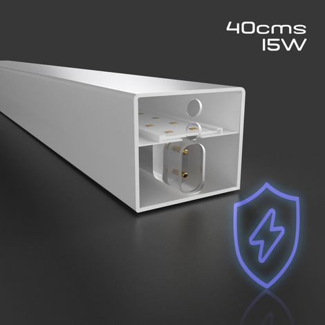 Luminaria Lineal Para Hexágono - 6500K - 40 X 4cm - Blanco Frío