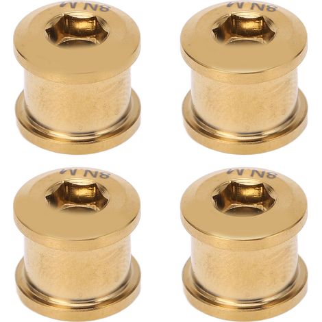 4 Vis en Titane Alliage pour Disque de Frein Vélo de Montagne, 4Pcs, Doré (1/5)