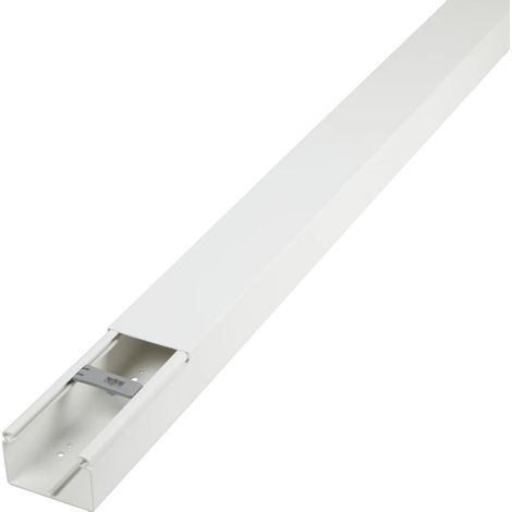 Goulotte électrique 60 x 62 x 2000 mm avec perforation du fond et couvercle